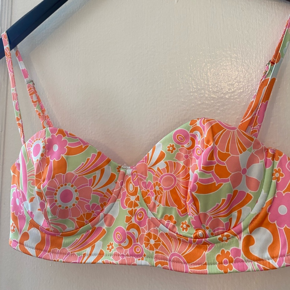 Princess Polly - Never Worn! Orange Multicolored Bra Top - 2